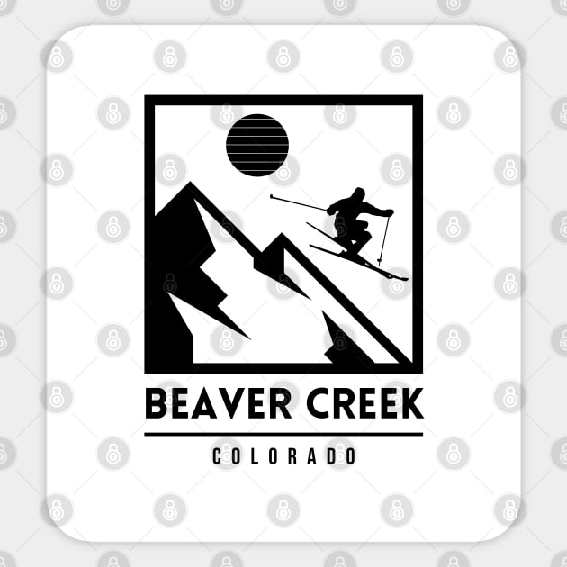 Beaver Creek Colorado United States ski Sticker by UbunTo